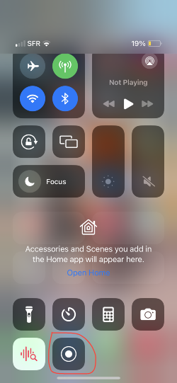 Start Recording iPhone Screen